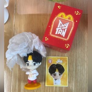 BTS Jin Tiny Tan McDonald's figurine collection